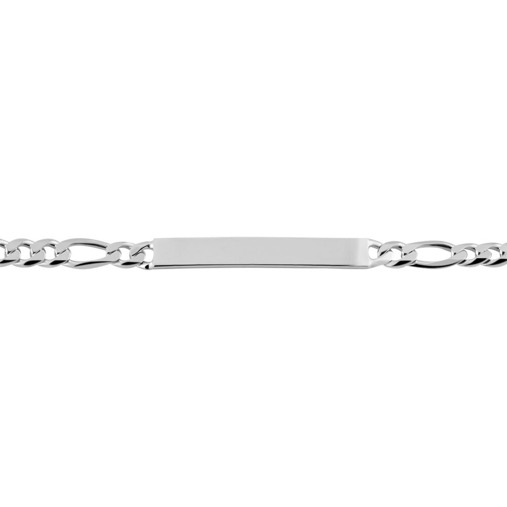 Bracelet Identité Argent Blanc Vivian - Gourmettes Homme | Marc Orian