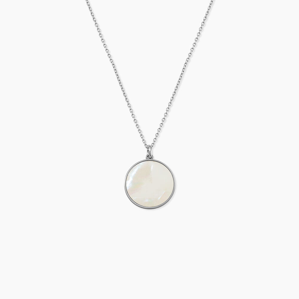 Collier Zoelle Argent Blanc Nacre - Colliers avec pierres Femme | Marc Orian