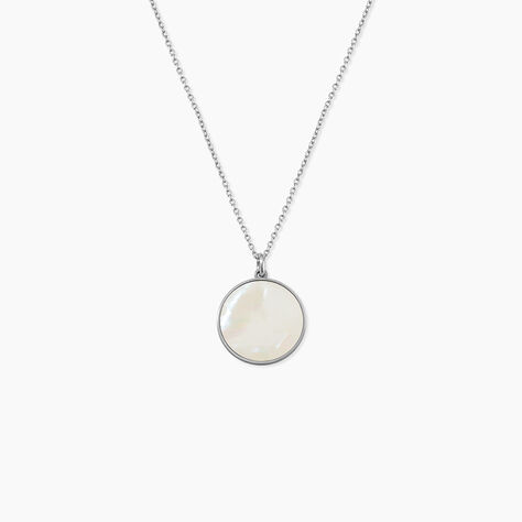 Collier Zoelle Argent Blanc Nacre - Colliers avec pierres Femme | Marc Orian