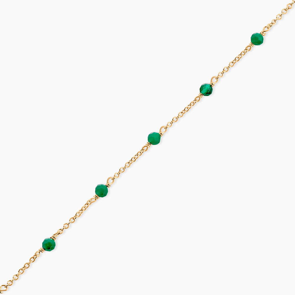 Bracelet Calliope Plaqué Or Doré Agate - Bracelets chaînes Femme | Marc Orian