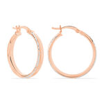 Cr&eacute;oles Argent Rose Ava - Cr&eacute;oles Femme | Marc Orian