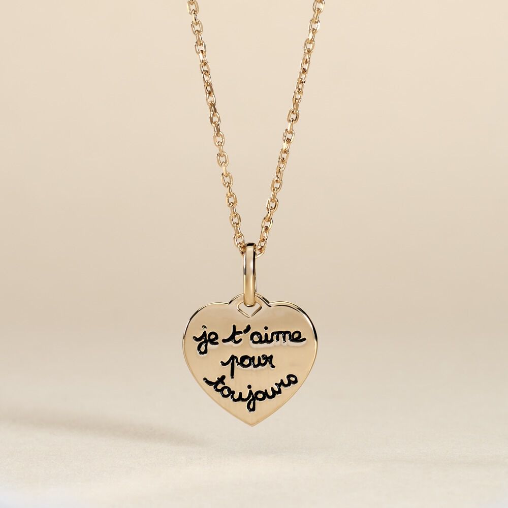 Pendentif Stephie Plaqu&eacute; Or Jaune - Bijoux personnalis&eacute;s Femme | Marc Orian