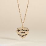 Pendentif Stephie Plaqu&eacute; Or Jaune - Bijoux personnalis&eacute;s Femme | Marc Orian