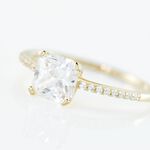 Bague Solitaire Or Jaune Beline Oxyde De Zirconium - Solitaires Femme | Marc Orian