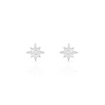 Boucles D'oreilles Puces Layana Argent Blanc Oxyde De Zirconium - Puces Femme | Marc Orian