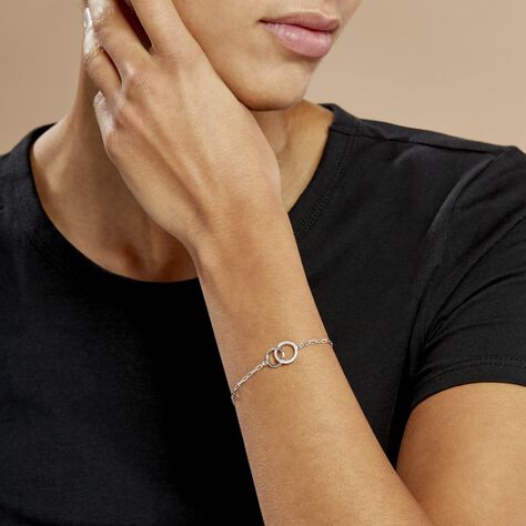 Bracelet Isabel Argent Blanc Oxyde De Zirconium - Bracelets chaînes Femme | Marc Orian