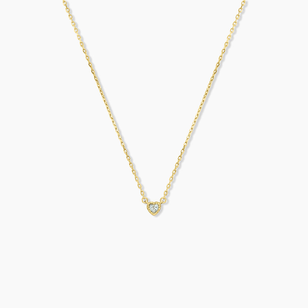 Collier Poem Argent Jaune Topaze Bleu Sky - Colliers avec pierres Femme | Marc Orian