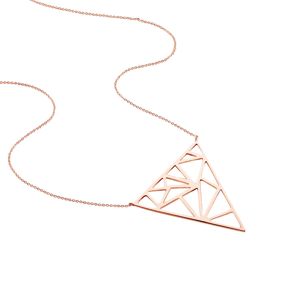 Collier Sautoir Rosario Acier Rose - Colliers fantaisie Femme | Marc Orian