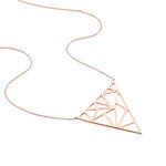 Collier Sautoir Rosario Acier Rose - Colliers fantaisie Femme | Marc Orian