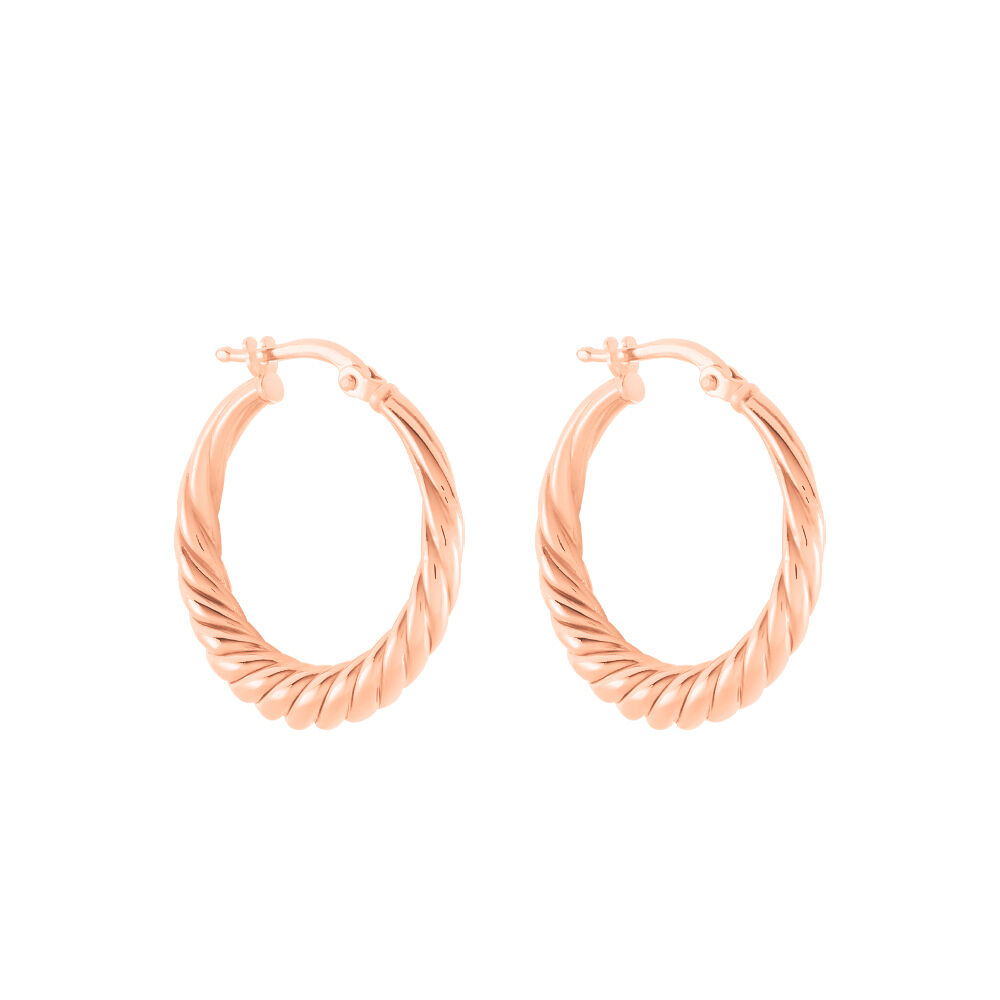 Cr&eacute;oles Asael Argent Rose - Cr&eacute;oles Femme | Marc Orian