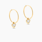 Cr&eacute;oles Marsie Coeur Or Jaune Topaze - Cr&eacute;oles Femme | Marc Orian