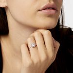 Bague Adrienne Or Blanc Oxyde De Zirconium - Solitaires Femme | Marc Orian