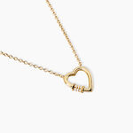 Collier Minie Argent Dor&eacute; A L'Or 750/1000 Oxyde De Zirconium - Colliers avec pierres Femme | Marc Orian