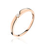 Bague Solitaire Anilie Or Rose Diamant