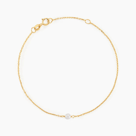 Bracelet Or Jaune Gentiane Perle - Bracelets chaînes Femme | Marc Orian