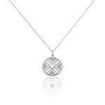 Collier Tribal Argent Blanc Oxyde De Zirconium - Colliers avec pierres Femme | Marc Orian