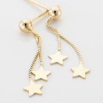 Boucles D'oreilles Pendantes Alphonsine Etoile Or Jaune - Pendantes Femme | Marc Orian