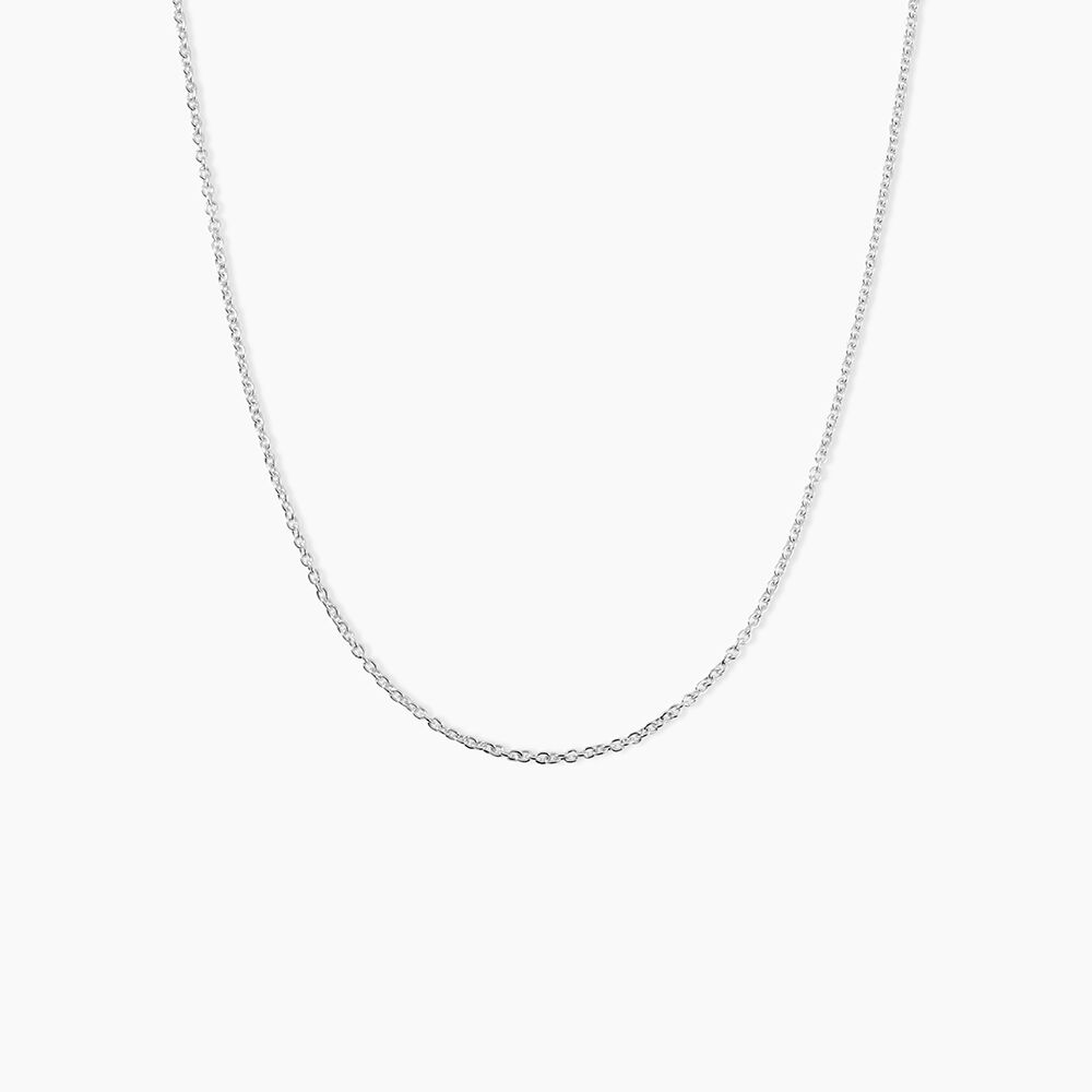Cha&icirc;ne Ilda Maille For&ccedil;at Limee Or Blanc - Chaines Femme | Marc Orian