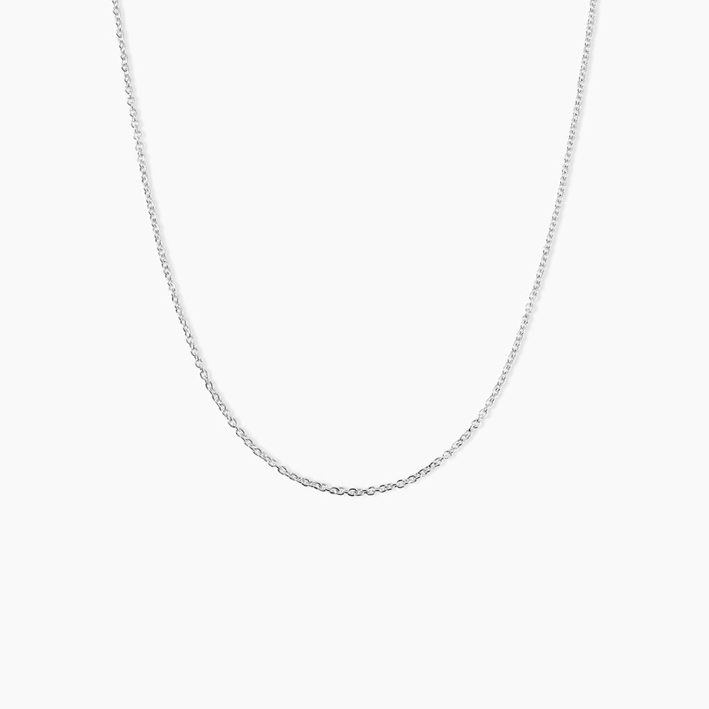 Cha&icirc;ne Ilda Maille For&ccedil;at Limee Or Blanc - Chaines Femme | Marc Orian