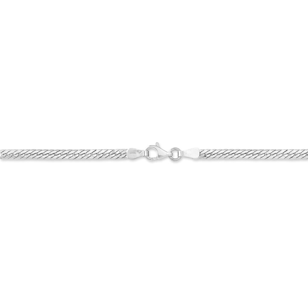 Collier Izel Maille Anglaise Or Blanc - Chaines Femme | Marc Orian
