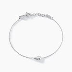 Bracelet Curve Argent Blanc - Bracelets fantaisie Femme | Marc Orian