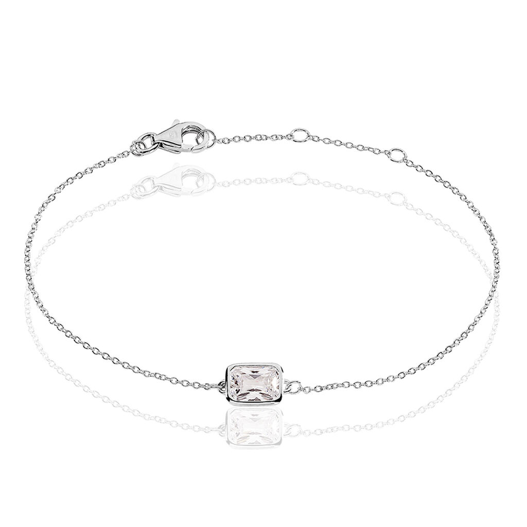 Bracelet Paulienne Argent Blanc Oxyde De Zirconium - Bracelets chaînes Femme | Marc Orian