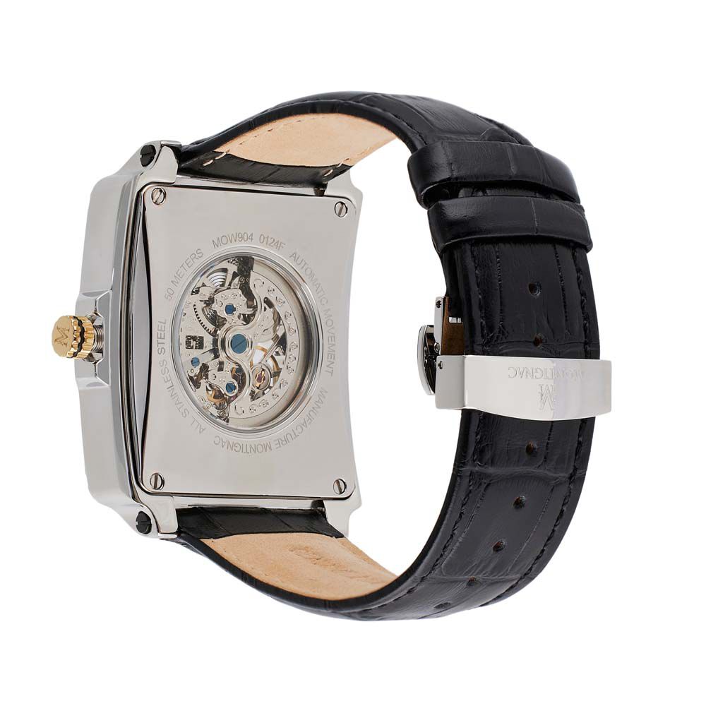 Montre Montignac Square Automatique Argent&eacute; - Montres automatiques Homme | Marc Orian
