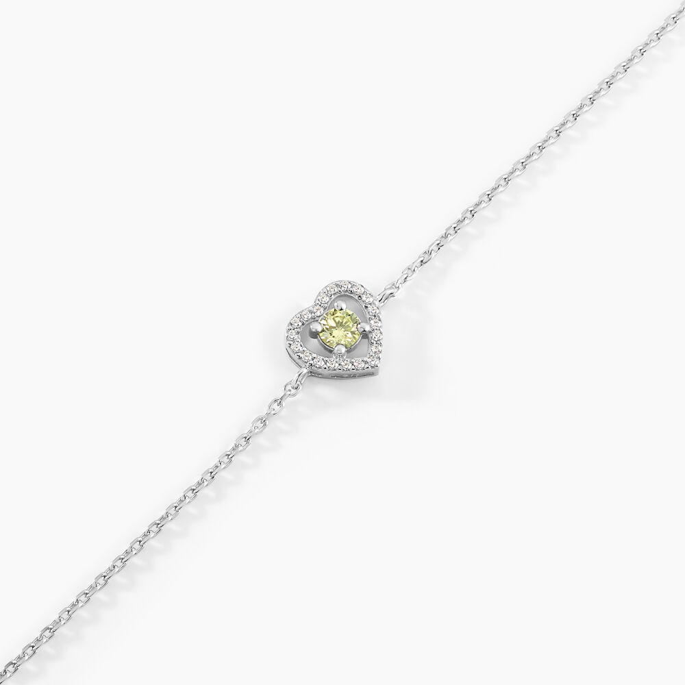 Bracelet Suzon Argent Blanc Oxyde De Zirconium - Bracelets chaînes Femme | Marc Orian