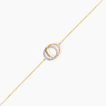 Bracelet Or Jaune Tresha Diamants - Bracelets Anneaux Entrelaces Femme | Marc Orian