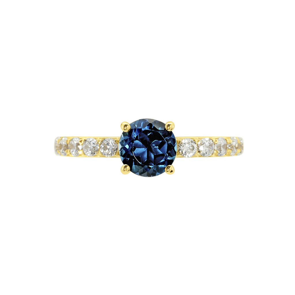 Bague Or Jaune Monroe Topaze Oxydes De Zirconium - Bagues Femme | Marc Orian