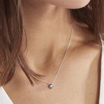 Collier Solitaire Argent Blanc Rio Santa Teresa Oxyde De Zirconium - Colliers solitaires Femme | Marc Orian