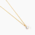 Collier Derby Or Jaune Oxyde De Zirconium - Colliers avec pierres Femme | Marc Orian