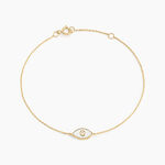 Bracelet Matiasma Or Jaune Nacre Diamant - Bracelets cha&icirc;nes Femme | Marc Orian