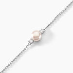 Bracelet Sari Argent Blanc Perle De Culture Et Oxyde De Zirconium - Bracelets fantaisie Femme | Marc Orian