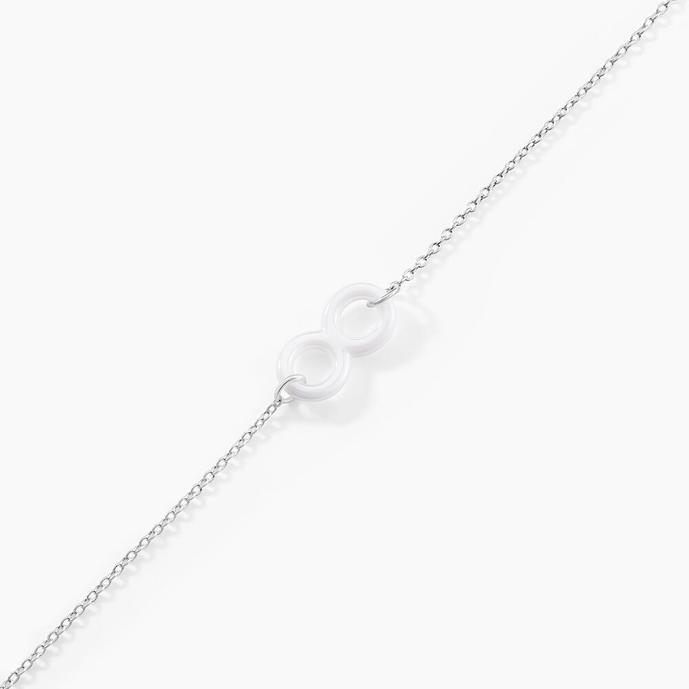 Bracelet Alicia Argent Blanc C&eacute;ramique - Bracelets fantaisie Femme | Marc Orian