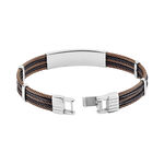 Bracelet Jourdan Leonilde Acier Bicolore - Bracelets cha&icirc;nes Homme | Marc Orian
