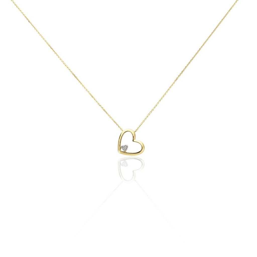 Collier Or Jaune Adan Diamants - Colliers avec pierres Femme | Marc Orian