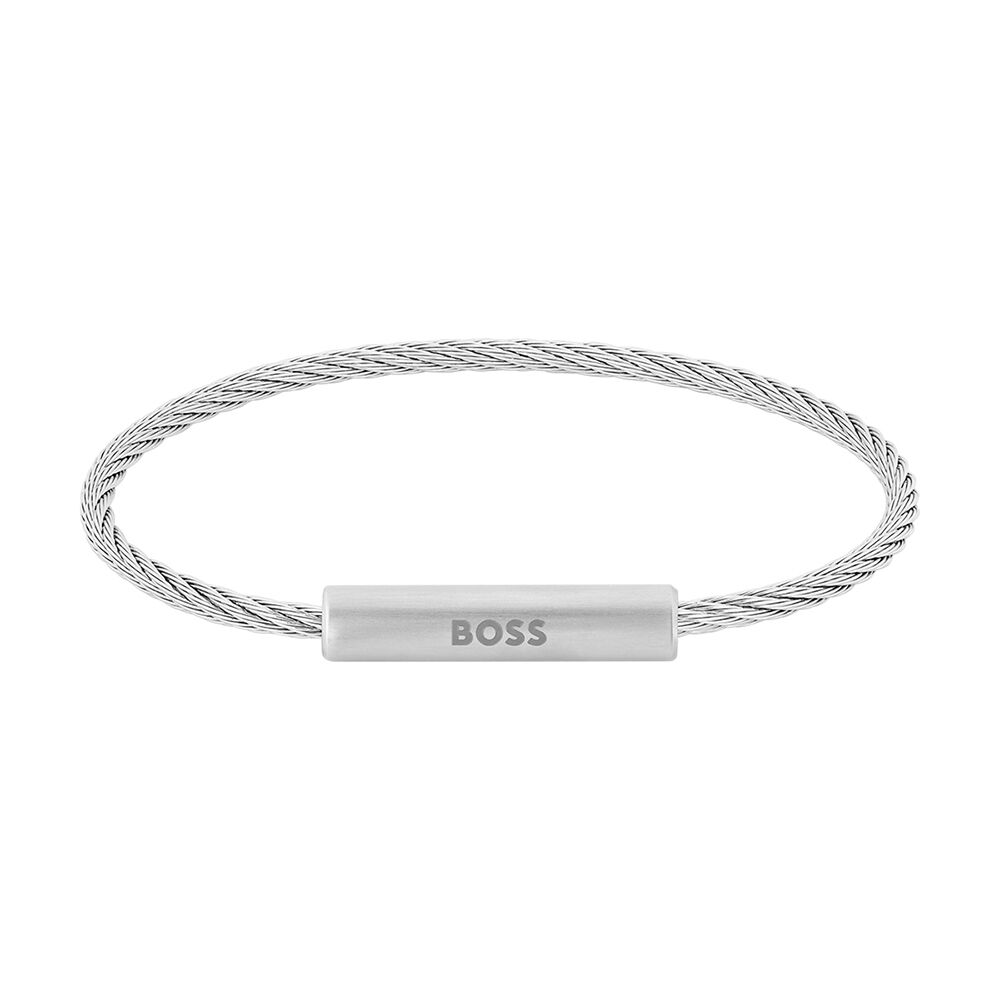 Bracelet Boss Alek Acier Blanc - Bracelets cha&icirc;nes Homme | Marc Orian