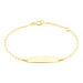 Bracelet Identité Etheline Maille Gourmette Or Jaune - Gourmettes Enfant | Marc Orian