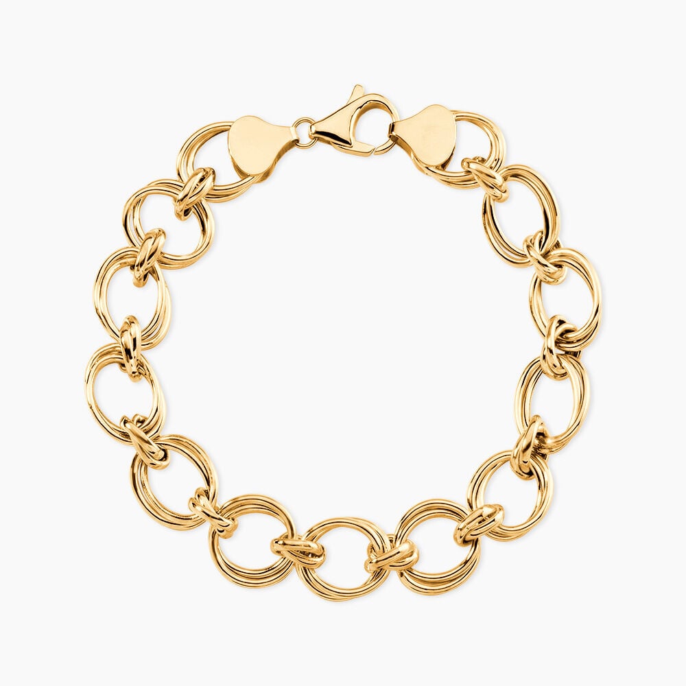 Bracelet Aaron Maille Fantaisie Or Jaune - Bracelets cha&icirc;nes Femme | Marc Orian
