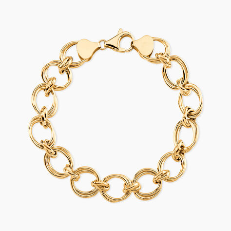 Bracelet Aaron Maille Fantaisie Or Jaune - Bracelets cha&icirc;nes Femme | Marc Orian