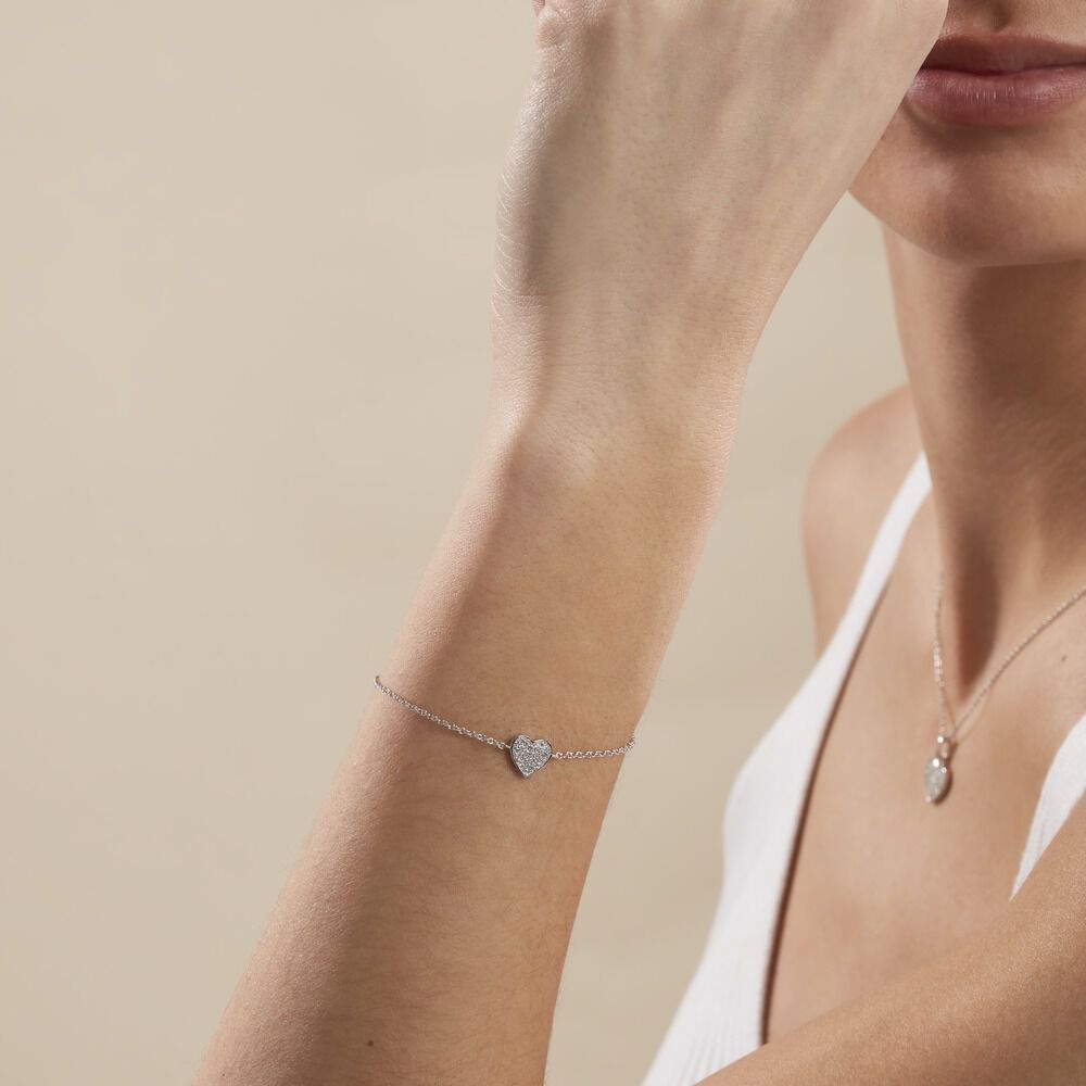 Bracelet Argent Frederik Oxydes De Zirconium - Bracelets chaînes Femme | Marc Orian