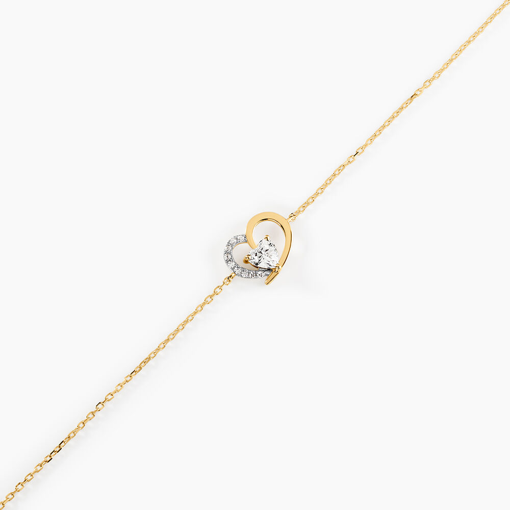 Bracelet Eliana Or Jaune Oxyde De Zirconium - Bracelets cha&icirc;nes Femme | Marc Orian