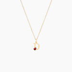 Pendentif Helidie Coccinelle Lettre Or Jaune - Pendentifs Enfant | Marc Orian