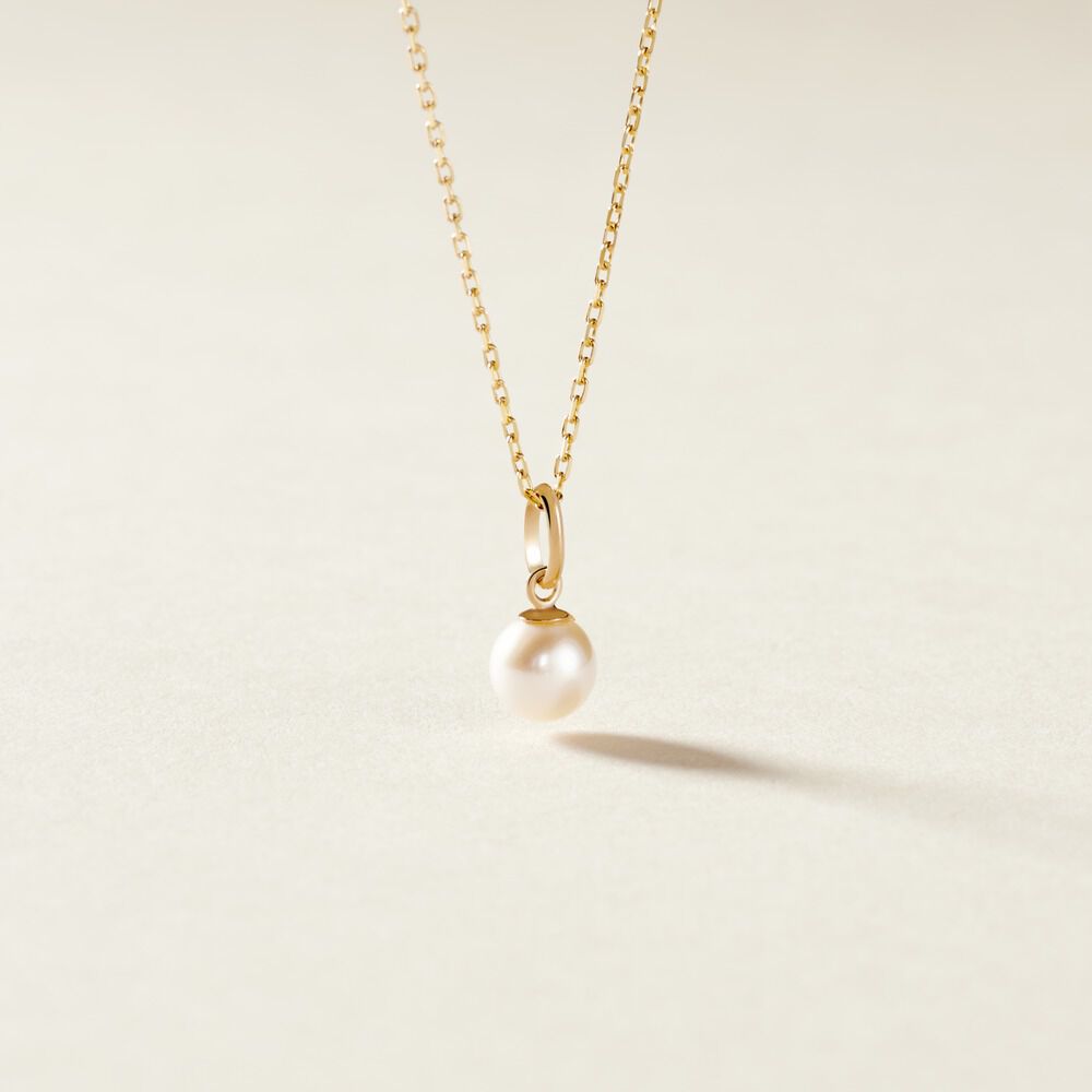 Pendentif Lenonie Or Jaune Perle De Culture - Parures de mariage Femme | Marc Orian
