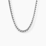 Chaine Emrick Acier Blanc - Colliers fantaisie Homme | Marc Orian