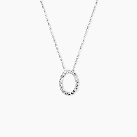 Collier Argent Blanc Unai - Colliers fantaisie Femme | Marc Orian