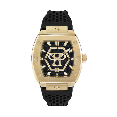 Montre Philipp Plein The Hexagon Phantom Noir - Montres &eacute;tanches Homme | Marc Orian
