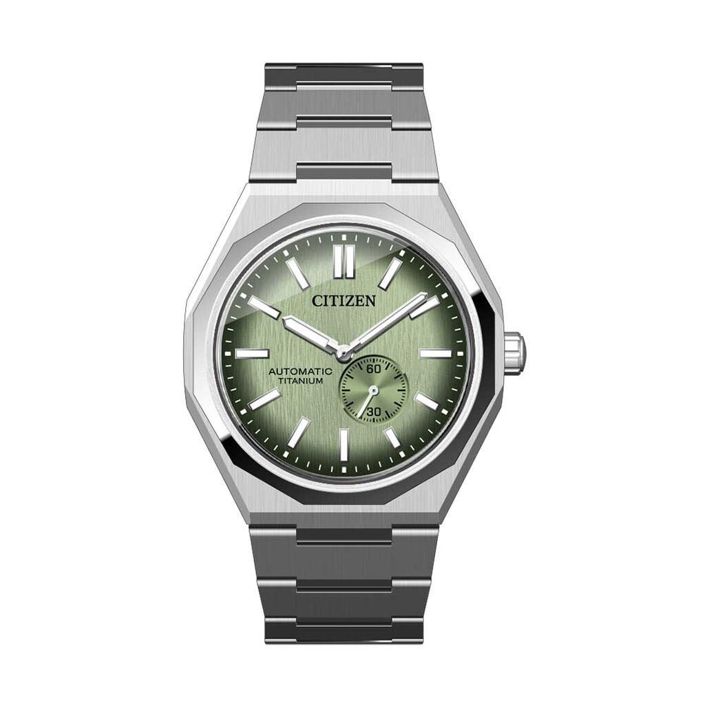 Montre Citizen Super Titanium Mechanical Zenshin Vert - Montres automatiques Homme | Marc Orian