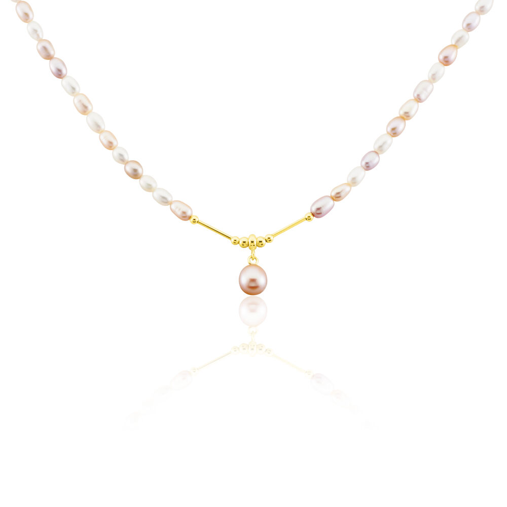 Collier Poire Or Jaune Perle De Culture - Colliers avec pierres Femme | Marc Orian